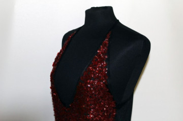 Bluza de ocazie paiete visinii anii '90