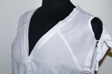 Bluza din panza alba repro anii '70