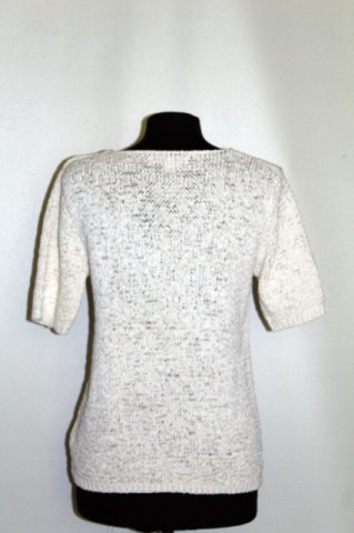 Bluza din tricot ivoire repro anii '70