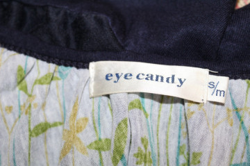 Bluză Eye Candy repro anii ’70 – jerse fin multicolor cu print floral - Img 5