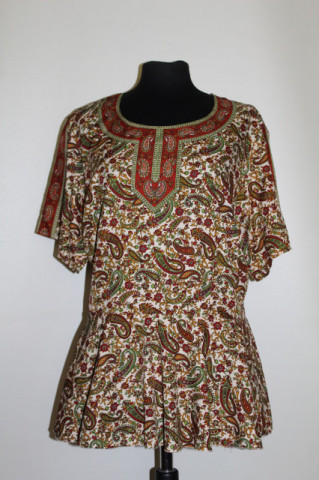 Bluza paisley peplum – vibrație boemă retro 70’s