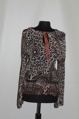Bluză vintage animal print Roberto Cavalli – anii ’90