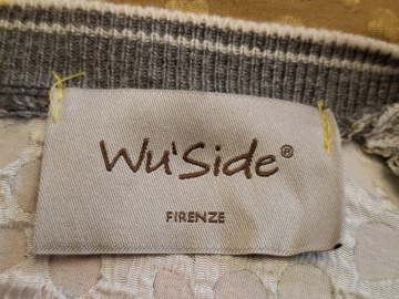 Bluza Wu’Side cu spate fluturi și flori – gri multicolor, vintage - Img 7