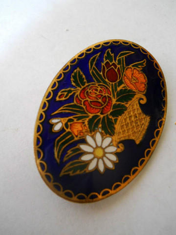 Brosa cloisonne anii '70