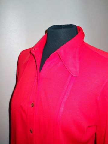 Camasa vintage "Leacril Chantillon" rosie anii '60