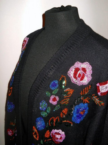 Cardigan retro "Liz Clairborne" anii '80
