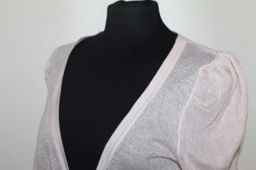 Cardigan roz antic tricotat – repro anii ’70, vibe retro delicat - Img 4