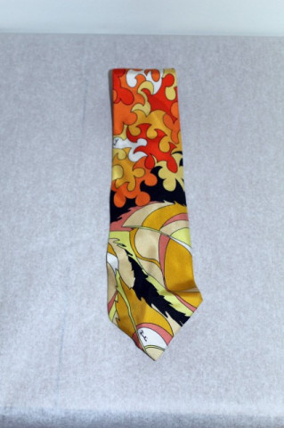 Cravata print psihedelic Emilio Pucci