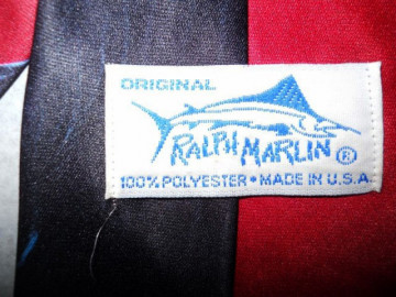 Cravata retro vacute "Ralph Marlin" anii '80 (1986)