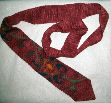 Cravata vintage din tricot anii '60