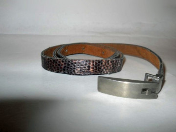 Curea vintage imitatie piele de sarpe anii '70