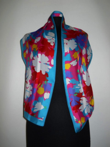 Esarfa vintage print floral anii '70