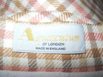 Fusta carouri pastel "Aquascutum of London" anii '70