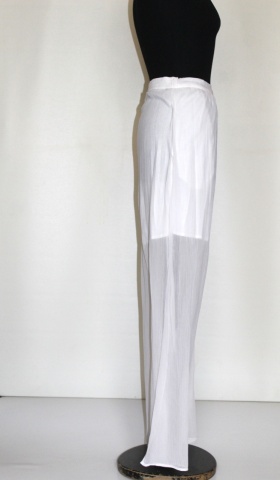 Fustă maxi albă Mango – crepe georgette, stil fluid - Img 3