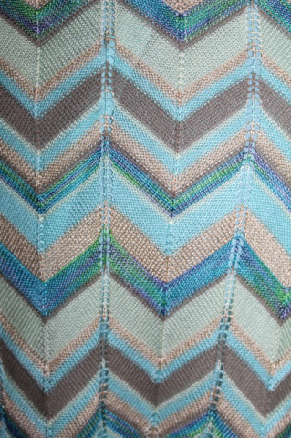 Fustă tricot ajurat stil Missoni anii 90