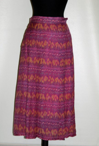 Fusta violet spice de grau anii '60