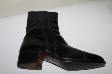 Ghete bărbătești Rossetti Moda – Raphael Salato, piele neagră clasică - Img 4