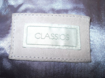 Jacheta retro piele intoarsa lila anii '90