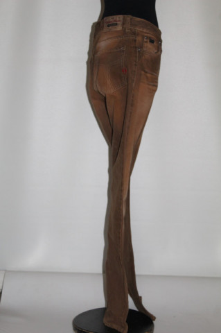 Jeans maro vintage Take‑Two – denim retro casual - Img 3
