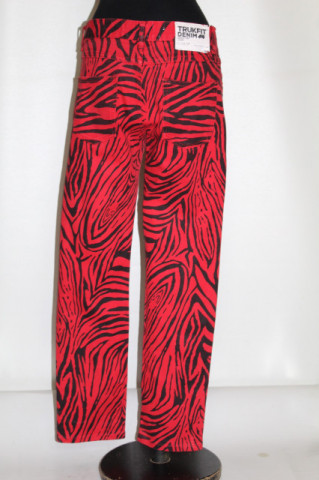 Jeans roșii Trukfit Respect Few – denim zebra print, retro - Img 3