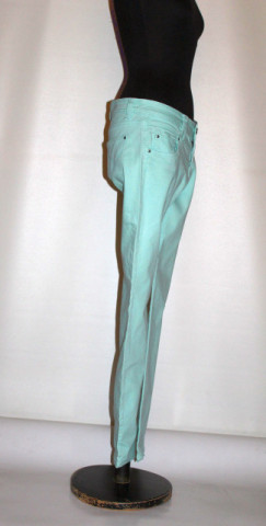Jeans verde apă anii 90