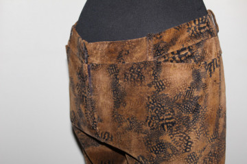 Pantaloni din catifea Kenzo Jungle print maro – retro anii ’90 - Img 5