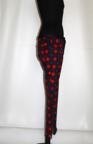 Pantaloni în carouri repro anii ’60 – model țigaretă, urban retro - Img 2