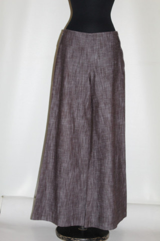 Pantaloni maro palazzo anii 90