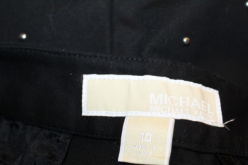 Pantaloni scurți negri Michael Kors – doc bumbac & detalii metalice - Img 5