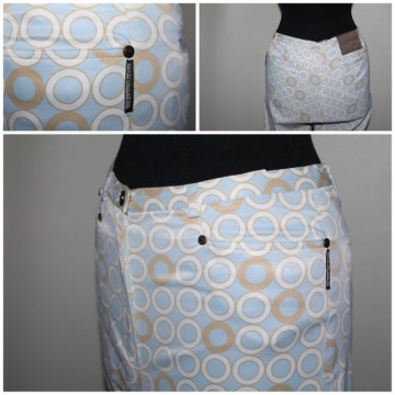 Pantaloni Valentino Jeans pastel cu cerculețe – stil retro elegant - Img 8