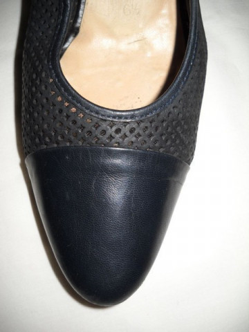 Pantofi retro  piele perforata "Brigitte von Servas" anii '80