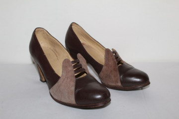 Pantofi vintage bicolori anii '20