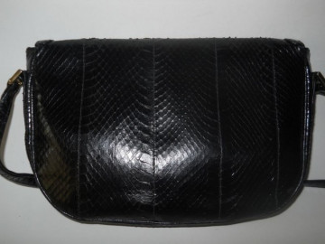 Poseta piele de sarpe neagra anii '70