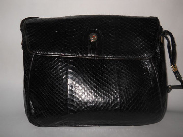 Poseta vintage din piele de sarpe anii '70
