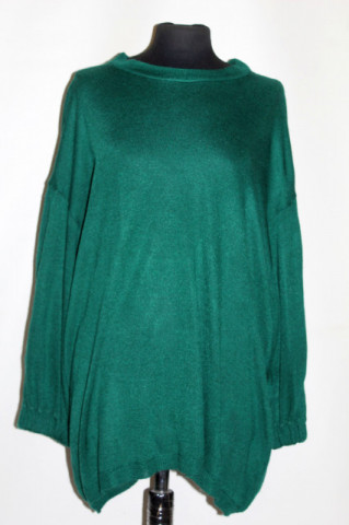 Pulover verde smarald anii 80