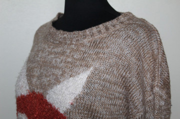 Pulover vulpe casual repro anii 70 - Img 4