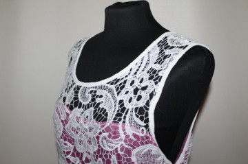 Rochie de seară retro cu bust din dantelă – repro anii ’70 - Img 5