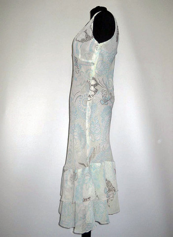 Rochie din georgette print punctiform anii '90