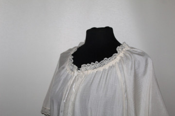 Rochie ivoire cu ornamente de dantelă – romantic retro anii ’70 - Img 6