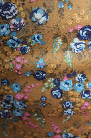 Rochie maro scortisoara print floral anii '60