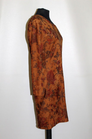 Rochie retro catifea print floral anii '90