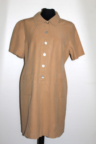 Rochie retro stil safari anii ’90 – bej-caramel, Marks & Spencer