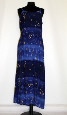 Rochie retro tip furou albastra anii '80