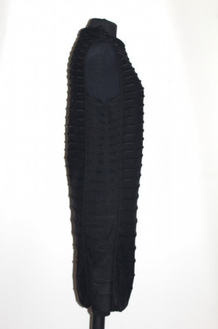 Rochie vintage Maison Rabih Kayrouz – tricot minimalist negru - Img 2