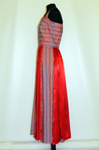 Rochie vintage maxi dungi rosii anii '60