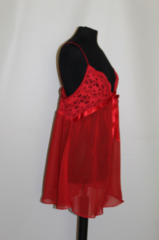 Babydoll roșu repro anii 60
