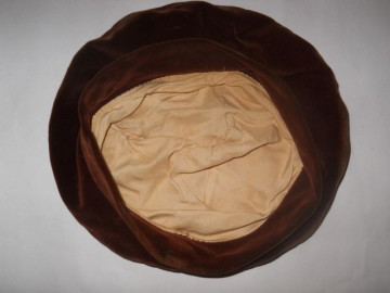 Basc antique catifea maro per. edwardiana cca. 1910