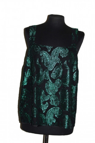 Bluza de ocazie Fink Modell bicolor verde‑negru – retro anii ’80