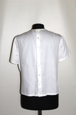 Bluză din dantelă guipure – anii ’50, poplin de bumbac - Img 3