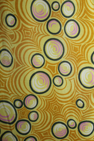 Bluza din mătase naturală cu print cercuri – rafinament anii ’50‑’60 - Img 4